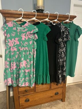 NWOT Shein Lot of 5 Women’s Ankle-Length Dresses Size Large – Elegant Styles